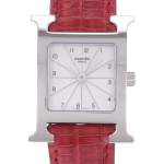 Montre d'occasion HERMES Heure H femme quartz bracelet cuir cresus - vue D1