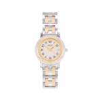 Montre d'occasion HERMES Clipper femme quartz bracelet acier et plaqué or - vue 1