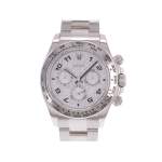 Montre d'occasion ROLEX Cosmograph Daytona homme mouvement automatique certifié (cosc) bracelet or blanc 750/000 - vue 1