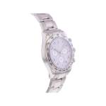 Montre d'occasion ROLEX Cosmograph Daytona homme mouvement automatique certifié (cosc) bracelet or blanc 750/000 - vue 2