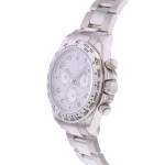 Montre d'occasion ROLEX Cosmograph Daytona homme mouvement automatique certifié (cosc) bracelet or blanc 750/000 - vue D2