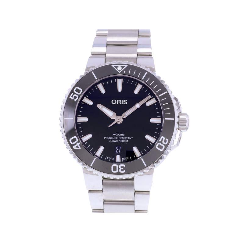 Montre d'occasion ORIS Aquis Date homme automatique bracelet acier - vue 1