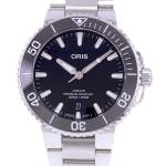 Montre d'occasion ORIS Aquis Date homme automatique bracelet acier - vue D1