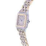 Montre d'occasion CARTIER Panthère Moyen Modèle femme quartz bracelet or jaune 750/000 et acier - vue D2
