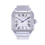 Montre d'occasion CARTIER Santos Grand Modèle homme automatique bracelet acier - vue 1