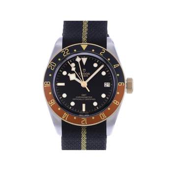 Montre d'occasion TUDOR Black Bay S&G homme mouvement automatique certifié (cosc) bracelet nato