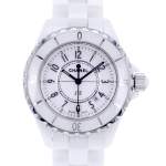 Montre d'occasion CHANEL J12 33 mm femme quartz bracelet céramique - vue D1