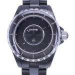 Montre d'occasion CHANEL J12 33 mm Phantom femme quartz bracelet céramique - vue D1