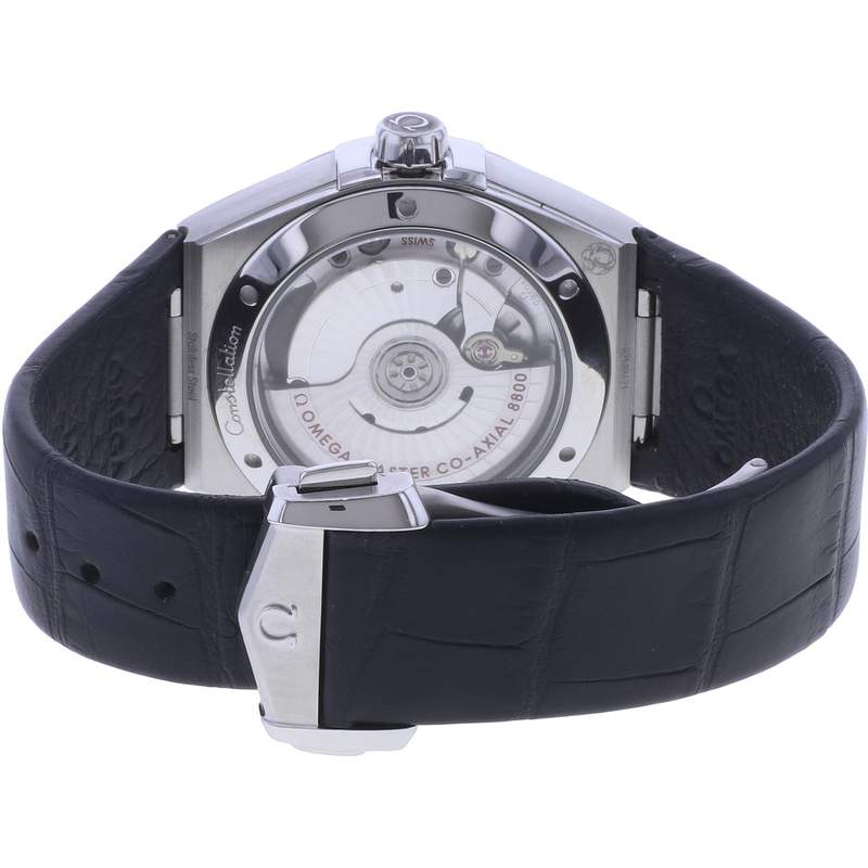 Montre d'occasion OMEGA Constellation homme automatique bracelet cuir d'origine - vue 3