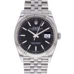 Montre d'occasion ROLEX DateJust 36 homme mouvement automatique certifié (cosc) bracelet acier - vue D1