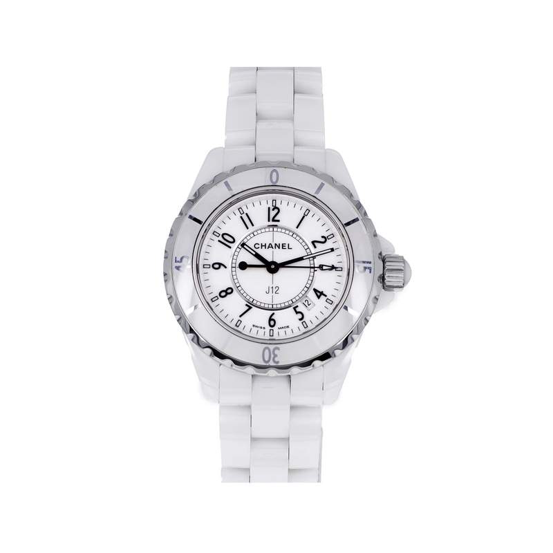 Montre d'occasion CHANEL J12 33 mm femme quartz bracelet céramique - vue 1