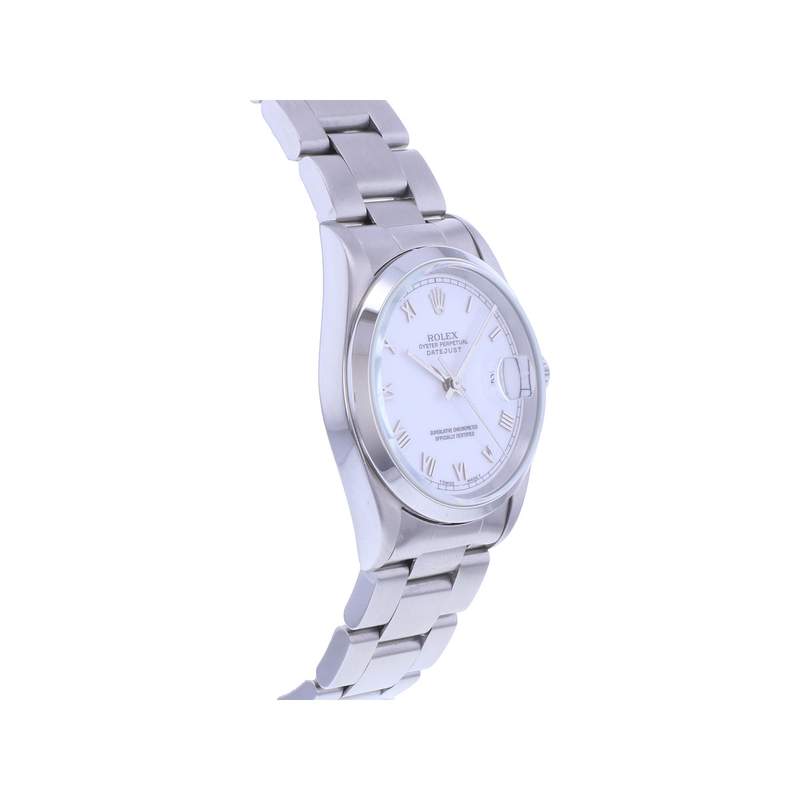 Montre d'occasion ROLEX DateJust 36 homme mouvement automatique certifié (cosc) bracelet acier - vue 2