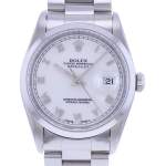 Montre d'occasion ROLEX DateJust 36 homme mouvement automatique certifié (cosc) bracelet acier - vue D1