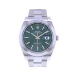Montre d'occasion ROLEX DateJust 41 Mint homme mouvement automatique certifié (cosc) bracelet acier - vue 1