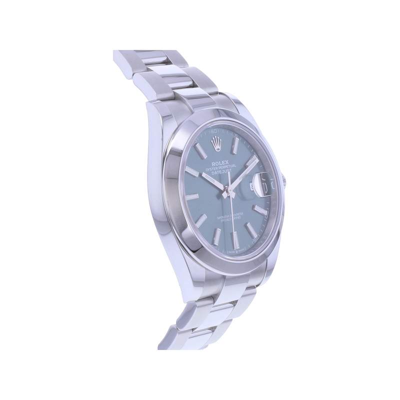 Montre d'occasion ROLEX DateJust 41 Mint homme mouvement automatique certifié (cosc) bracelet acier - vue 2