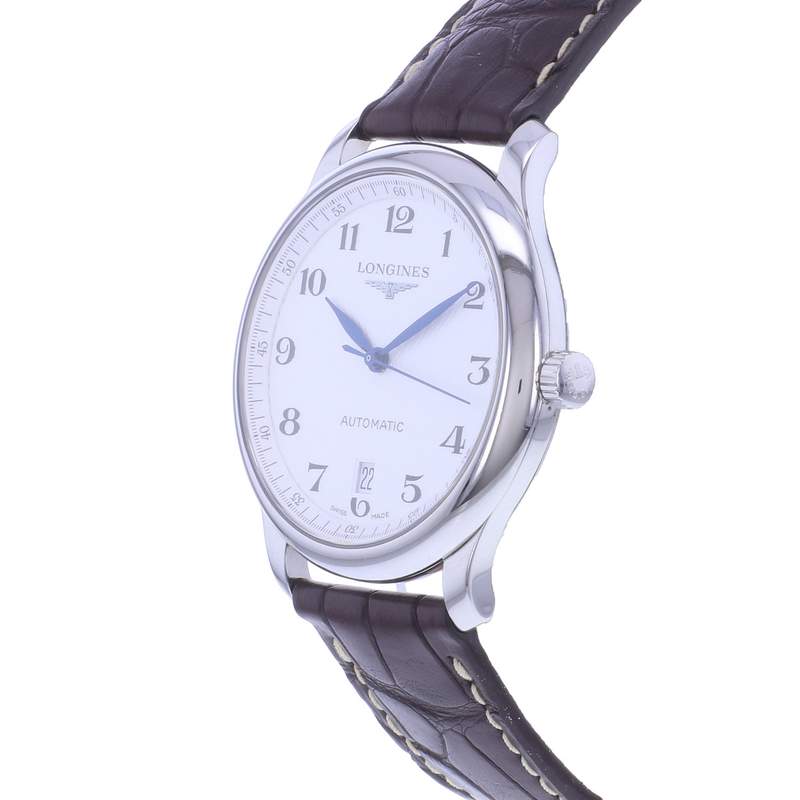 Montre d'occasion LONGINES Master Collection homme automatique bracelet cuir d'origine - vue D2