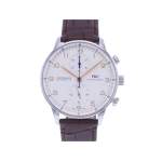 Montre d'occasion IWC Portugaise Chronographe homme automatique bracelet cuir cresus - vue 1