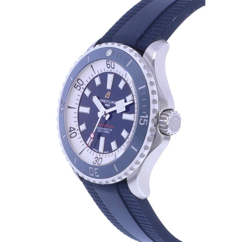 Montre d'occasion BREITLING SuperOcean Automatic 46 homme automatique bracelet caoutchouc - vue D2