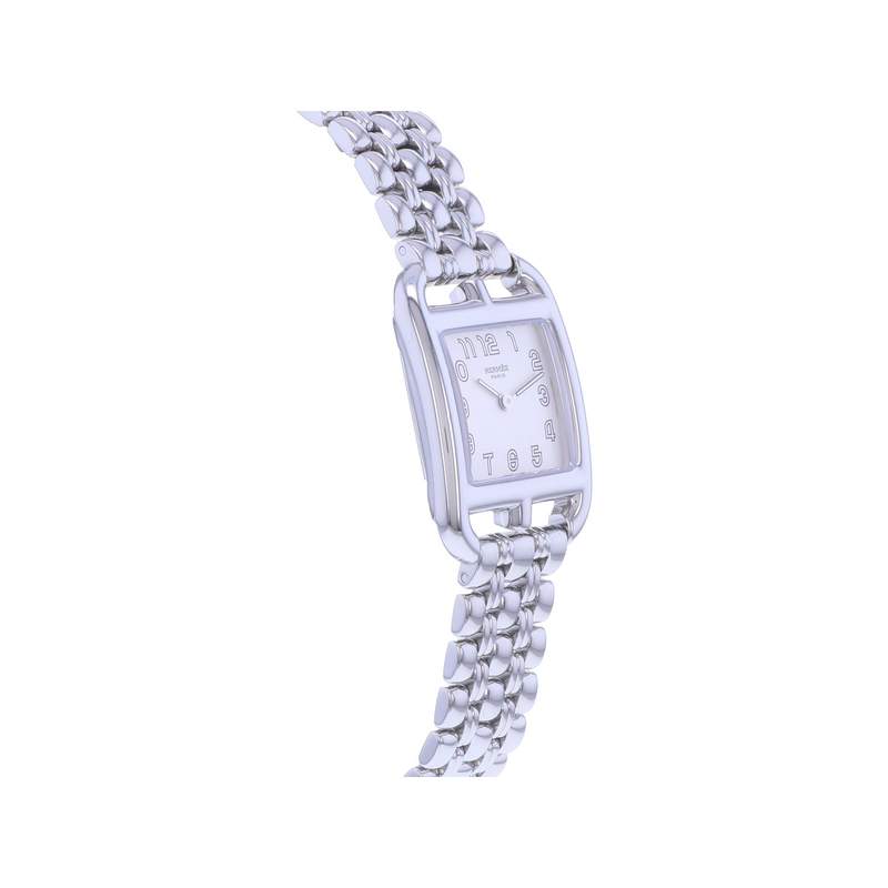 Montre d'occasion HERMES Cape Cod Argent femme quartz bracelet acier - vue 2