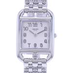 Montre d'occasion HERMES Cape Cod Argent femme quartz bracelet acier - vue D1