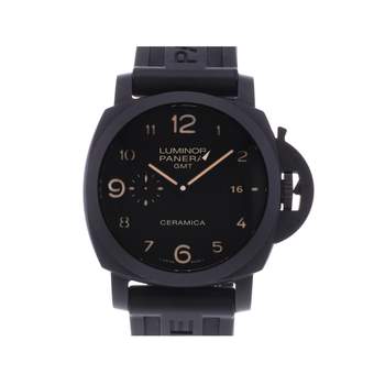 Montre d'occasion PANERAI Luminor GMT 3 Days homme automatique bracelet caoutchouc