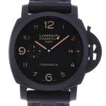 Montre d'occasion PANERAI Luminor GMT 3 Days homme automatique bracelet caoutchouc - vue D1