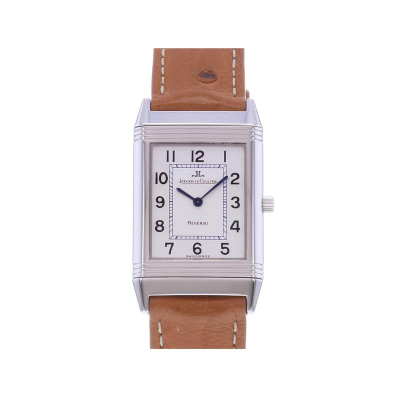 Montre d'occasion JAEGER LECOULTRE Reverso Classique mixte quartz bracelet cuir - vue 1
