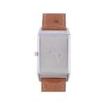 Montre d'occasion JAEGER LECOULTRE Reverso Classique mixte quartz bracelet cuir - vue 3