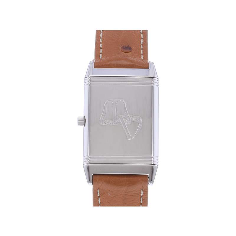 Montre d'occasion JAEGER LECOULTRE Reverso Classique mixte quartz bracelet cuir - vue 3