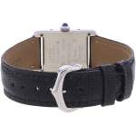 Montre d'occasion CARTIER Must Argent femme quartz bracelet cuir cresus - vue 3