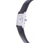Montre d'occasion CARTIER Must Argent femme quartz bracelet cuir cresus - vue D2