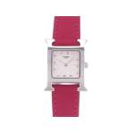 Montre d'occasion HERMES Heure H femme quartz bracelet cuir - vue 1
