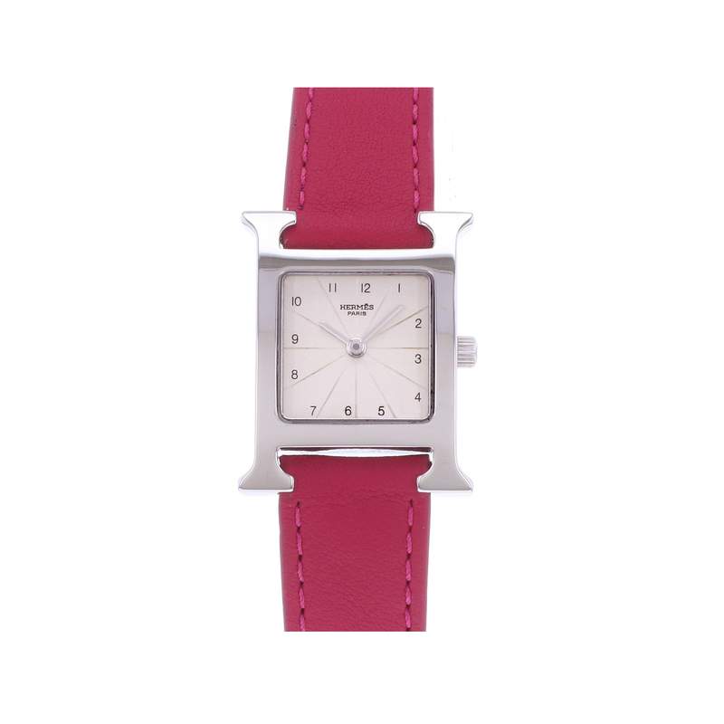 Montre d'occasion HERMES Heure H femme quartz bracelet cuir - vue 1