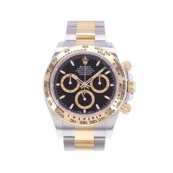 Montre d'occasion ROLEX Cosmograph Daytona homme mouvement automatique certifié (cosc) bracelet or jaune 750/000 et acier