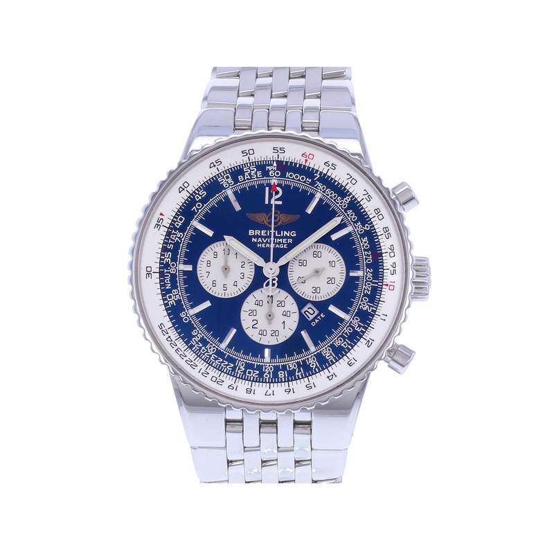 Montre d'occasion BREITLING Navitimer Heritage homme mouvement automatique certifié (cosc) bracelet acier - vue 1