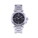 Montre d'occasion CARTIER Pasha C mixte automatique bracelet acier - vue 1