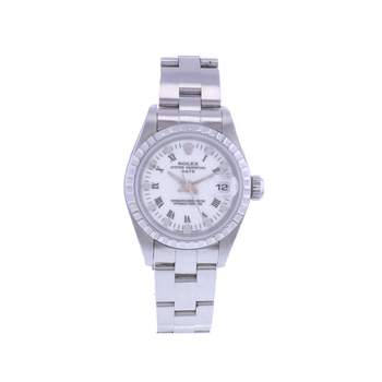Montre d'occasion ROLEX Date Lady femme mouvement automatique certifié (cosc) bracelet acier