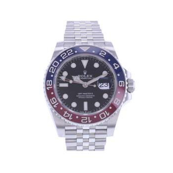 Montre d'occasion ROLEX GMT-Master II Pepsi homme mouvement automatique certifié (cosc) bracelet acier