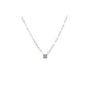 Collier d'occasion DINH VAN Le Cube Diamant Grand Modèle femme or blanc 750/1000