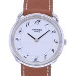 Montre d'occasion HERMES Arceau femme quartz bracelet cuir d'origine - vue D1
