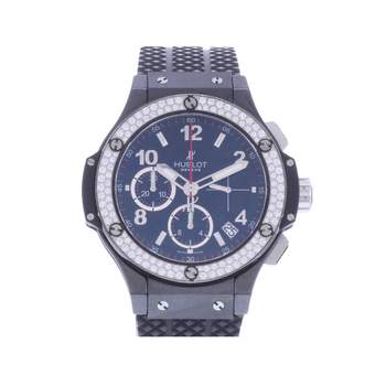 Montre d'occasion HUBLOT Big Bang 41 Diamants mixte automatique bracelet caoutchouc