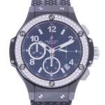 Montre d'occasion HUBLOT Big Bang 41 Diamants mixte automatique bracelet caoutchouc - vue D1