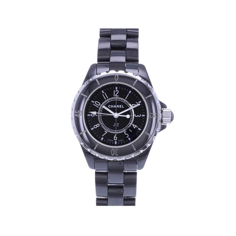 Montre d'occasion CHANEL J12 33 mm Quartz femme quartz bracelet céramique - vue 1
