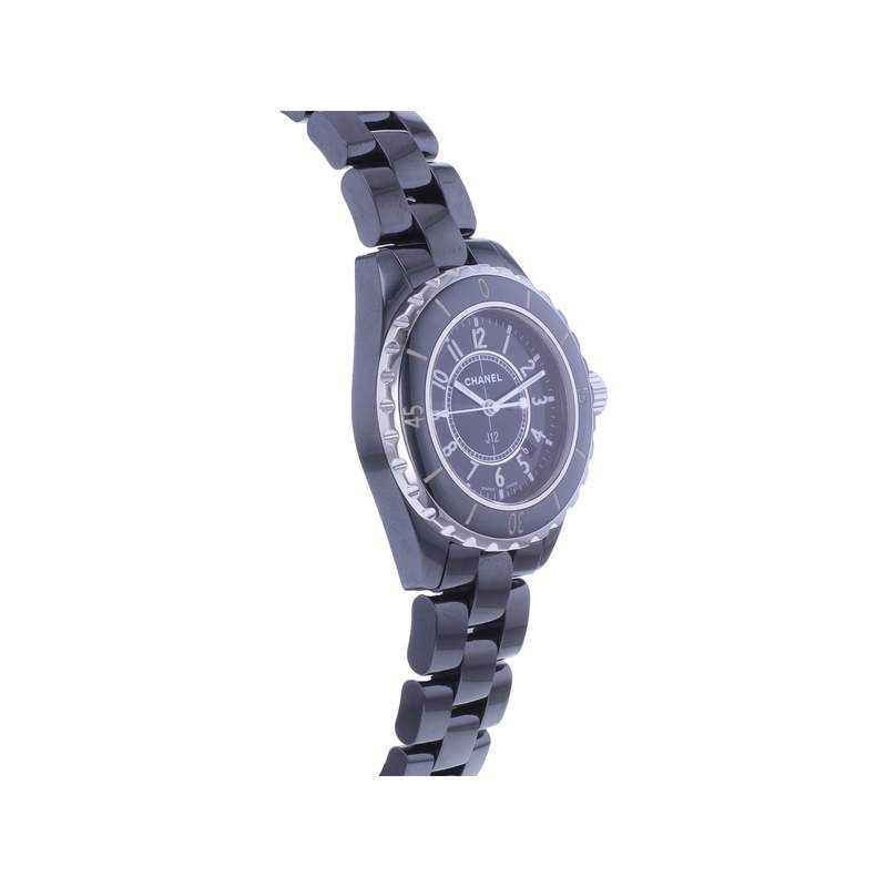 Montre d'occasion CHANEL J12 33 mm Quartz femme quartz bracelet céramique - vue 2