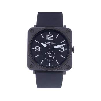 Montre d'occasion BELL & ROSS BRS-98 Céramique homme quartz bracelet caoutchouc