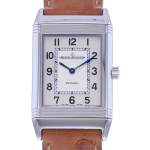 Montre d'occasion JAEGER LECOULTRE Reverso Classique mixte quartz bracelet cuir d'origine - vue D1