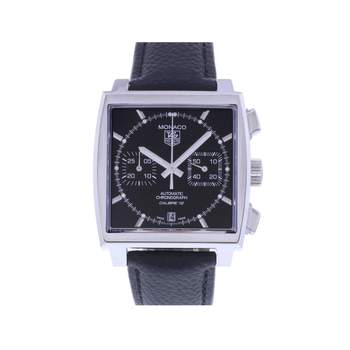 Montre d'occasion TAG HEUER Monaco homme automatique bracelet cuir cresus