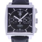 Montre d'occasion TAG HEUER Monaco homme automatique bracelet cuir cresus - vue D1