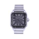 Montre d'occasion CARTIER Santos homme automatique bracelet acier - vue 1