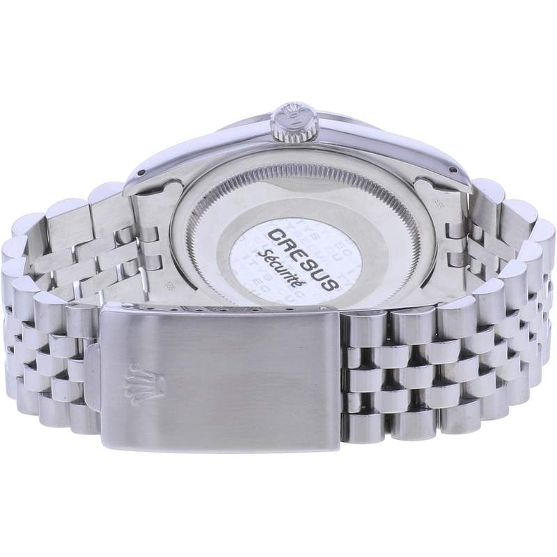 Montre d'occasion ROLEX DateJust 36 mixte mouvement automatique certifié (cosc) bracelet acier - vue 3